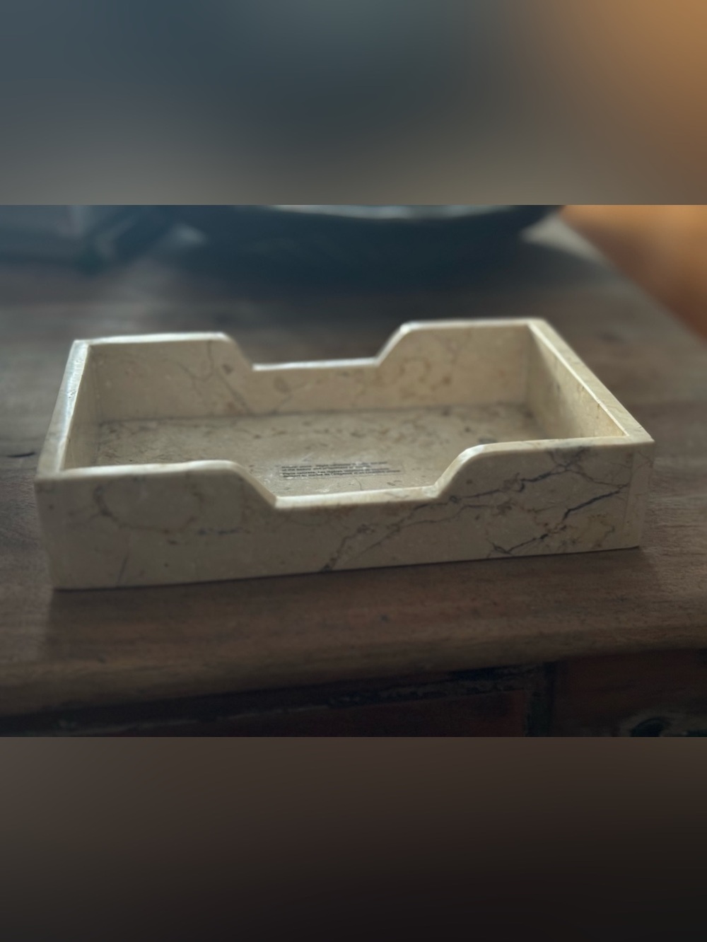 Heavy Natural Stone Tray/Vanity Organizer - Picture 2 of 11